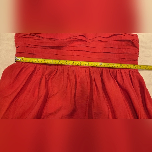 Abercrombie And Fitch Strapless Coral Maxi Dressber, Size XLP - Picture 12 of 15